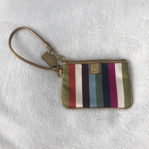 Striped Coach wallet
